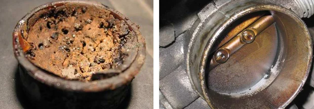 пламегаситель и дроссельная заслонка вольво